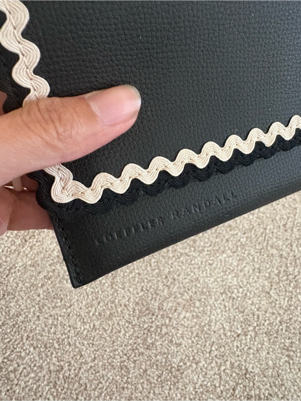 Loeffler Randall black Scallop Wallet - Picture 2 of 5
